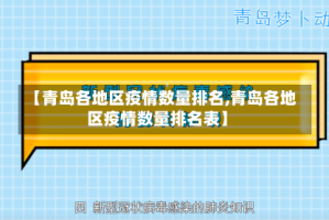 【青岛各地区疫情数量排名,青岛各地区疫情数量排名表】