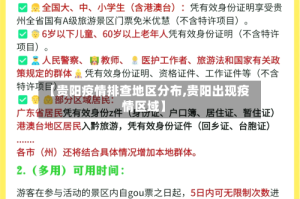 【贵阳疫情排查地区分布,贵阳出现疫情区域】
