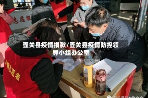 壶关县疫情捐款/壶关县疫情防控领导小组办公室