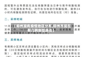 【郑州现有疫情地区分布,郑州市现在有几例新型肺炎】