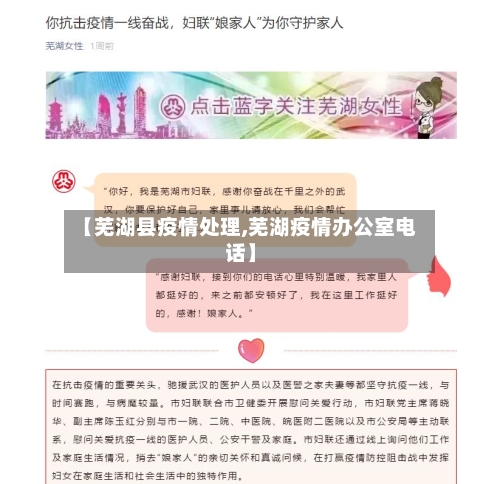 【芜湖县疫情处理,芜湖疫情办公室电话】-第1张图片