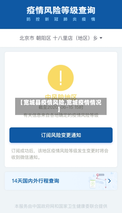 【宽城县疫情风险,宽城疫情情况】-第1张图片