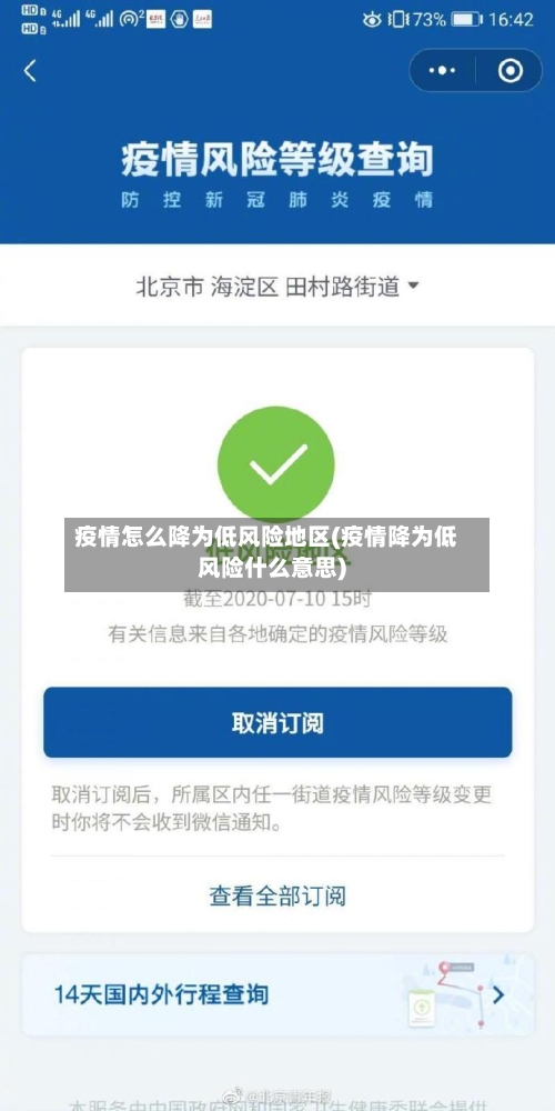 疫情怎么降为低风险地区(疫情降为低风险什么意思)-第2张图片